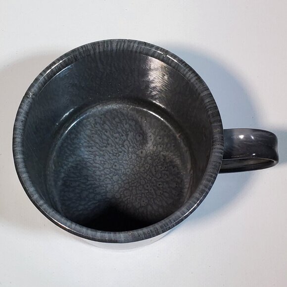 VINTAGE GRAY GRANITEWARE COFFEE CUP...1940'S...RARE ITEM...GREAT CONDITION! - Picture 2 of 8